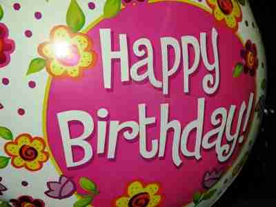 birthday balloons