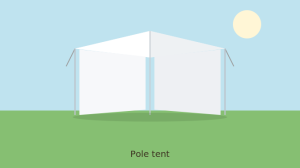 Pole Tents are the most well known Types of Tents for Parties to Rent in Miami 